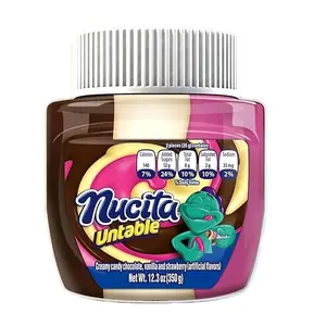 NUCITA UNTABLE - Creamy Candy - Chocolate, Vainilla, and Strawberry Flavor (350g) - Perfect Snack for Any Occasion